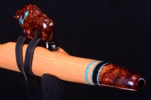 Japanese Cypress Native American Flute, Minor, High E-5, #H14K